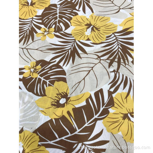 Lady's Skirt With Cotton Linen Printed Fabric